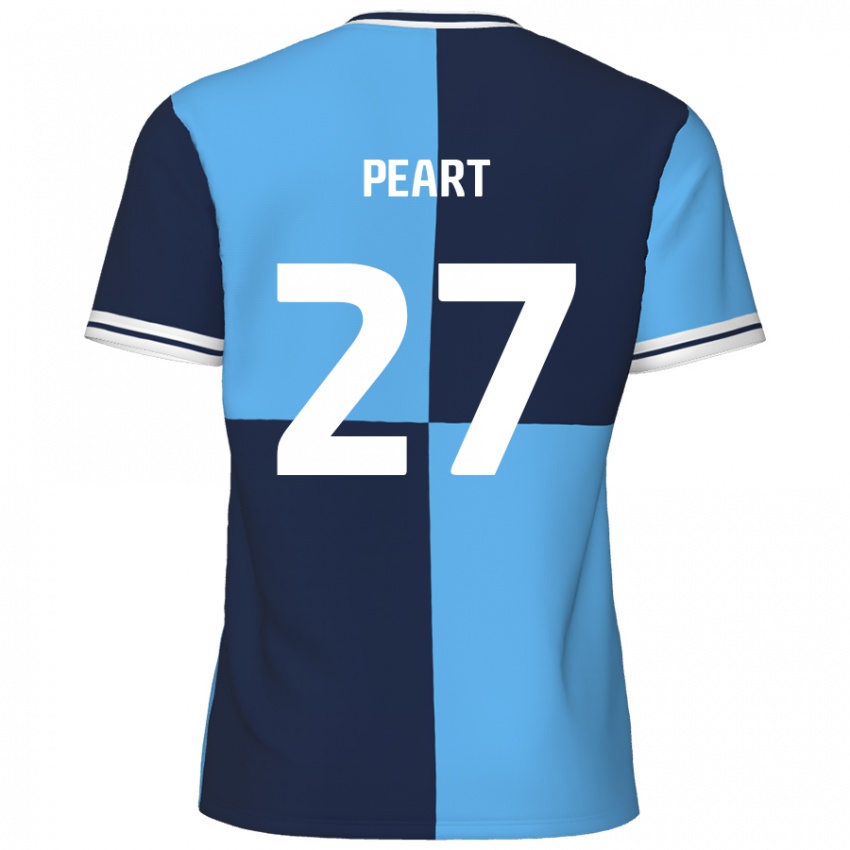 Niño Camiseta Brody Peart #27 Azul Cielo Azul Oscuro 1ª Equipación 2024/25 La Camisa México