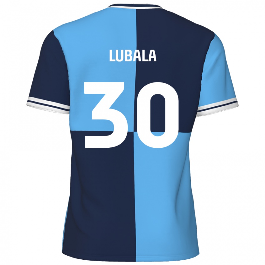 Niño Camiseta Bez Lubala #30 Azul Cielo Azul Oscuro 1ª Equipación 2024/25 La Camisa México