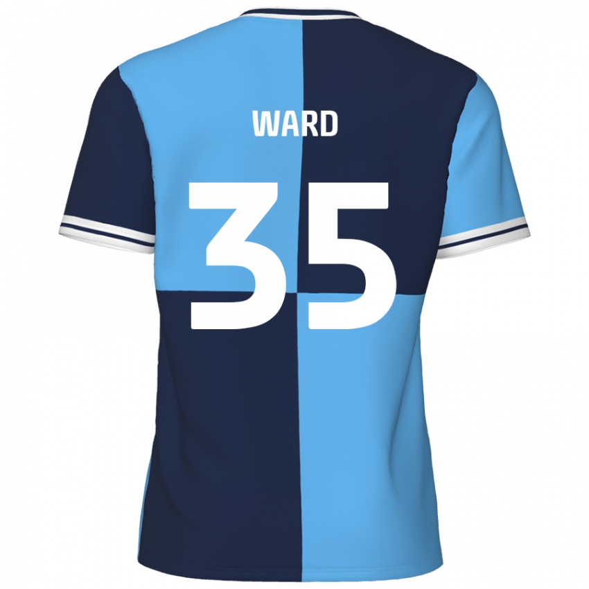 Niño Camiseta Christie Ward #35 Azul Cielo Azul Oscuro 1ª Equipación 2024/25 La Camisa México