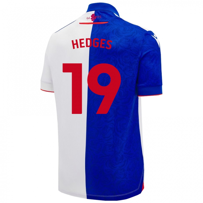 Niño Camiseta Ryan Hedges #19 Azul Cielo Blanco 1ª Equipación 2024/25 La Camisa México