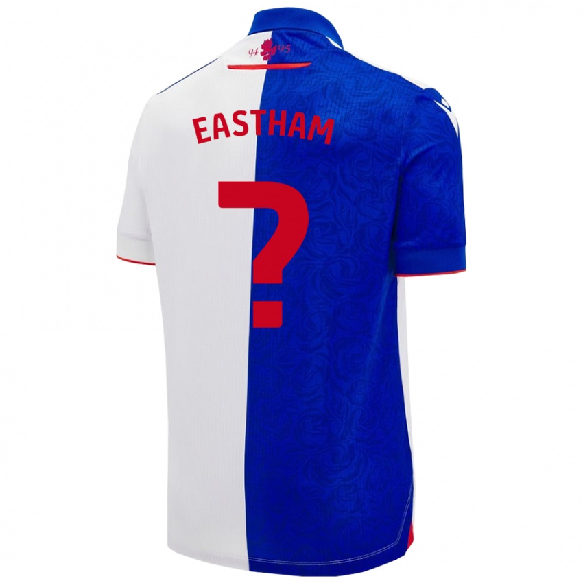 Niño Camiseta Jordan Eastham #0 Azul Cielo Blanco 1ª Equipación 2024/25 La Camisa México