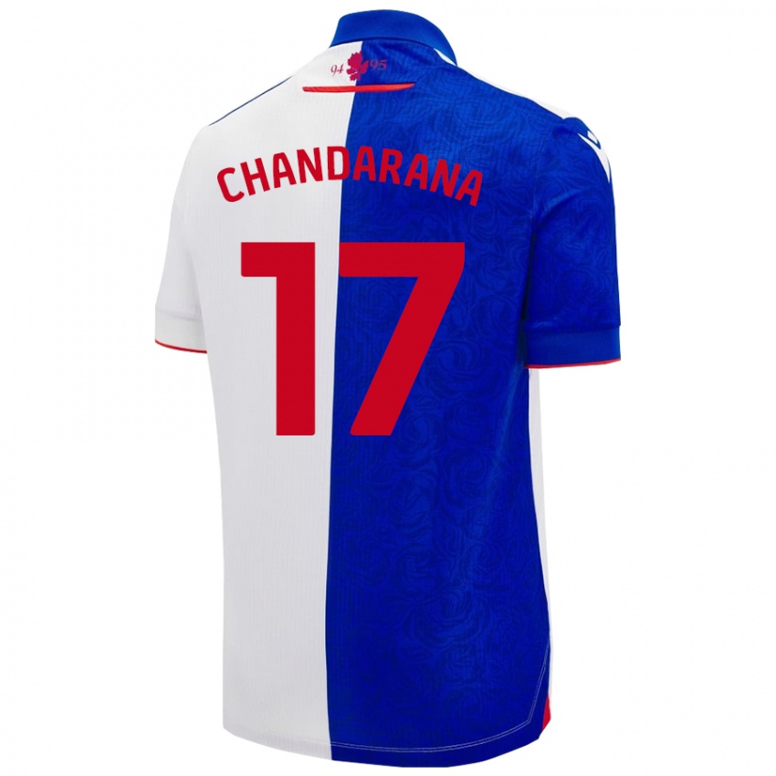 Niño Camiseta Millie Chandarana #17 Azul Cielo Blanco 1ª Equipación 2024/25 La Camisa México