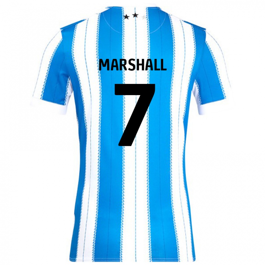 Niño Camiseta Callum Marshall #7 Azul Blanco 1ª Equipación 2024/25 La Camisa México