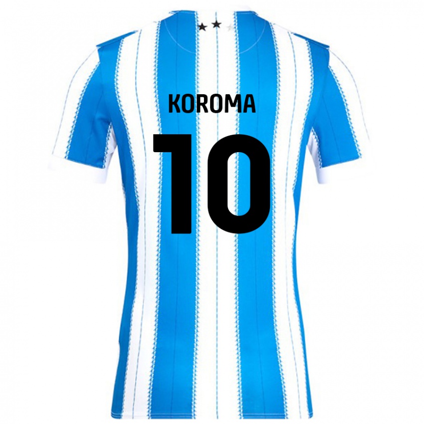 Niño Camiseta Josh Koroma #10 Azul Blanco 1ª Equipación 2024/25 La Camisa México