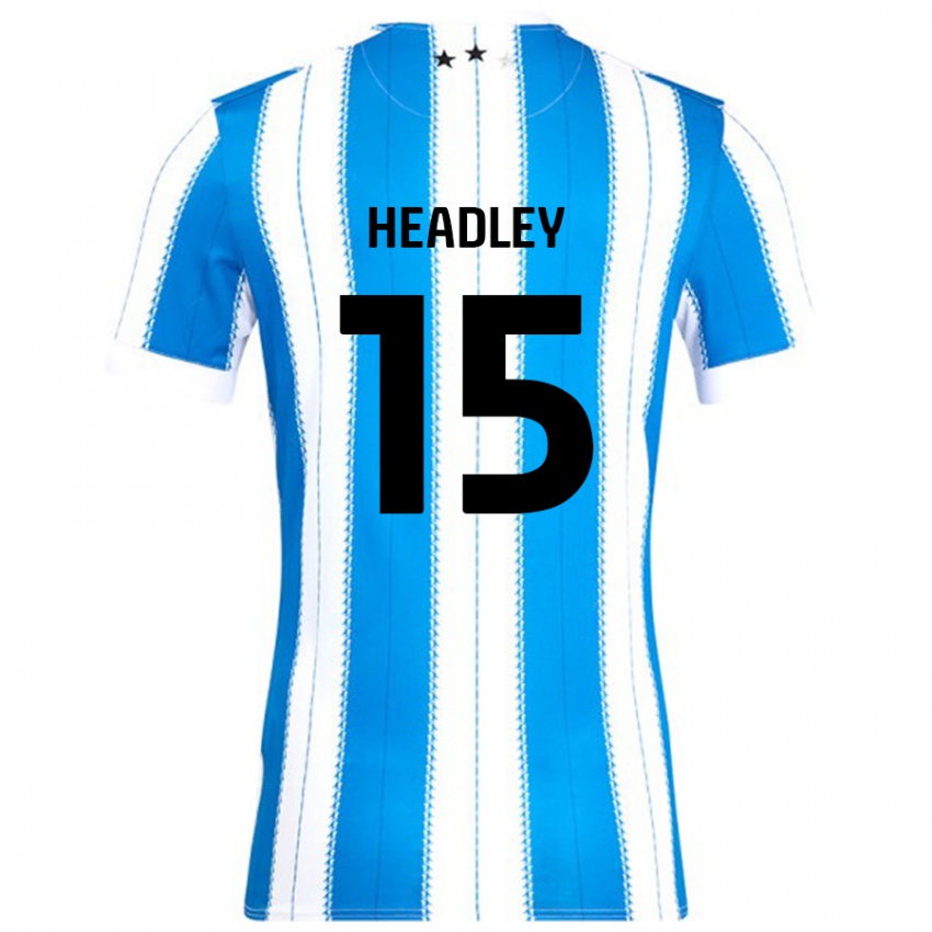 Niño Camiseta Jaheim Headley #15 Azul Blanco 1ª Equipación 2024/25 La Camisa México