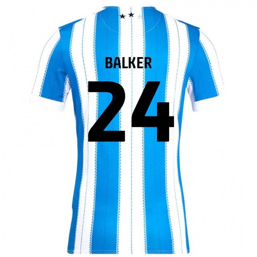 Niño Camiseta Radinio Balker #24 Azul Blanco 1ª Equipación 2024/25 La Camisa México