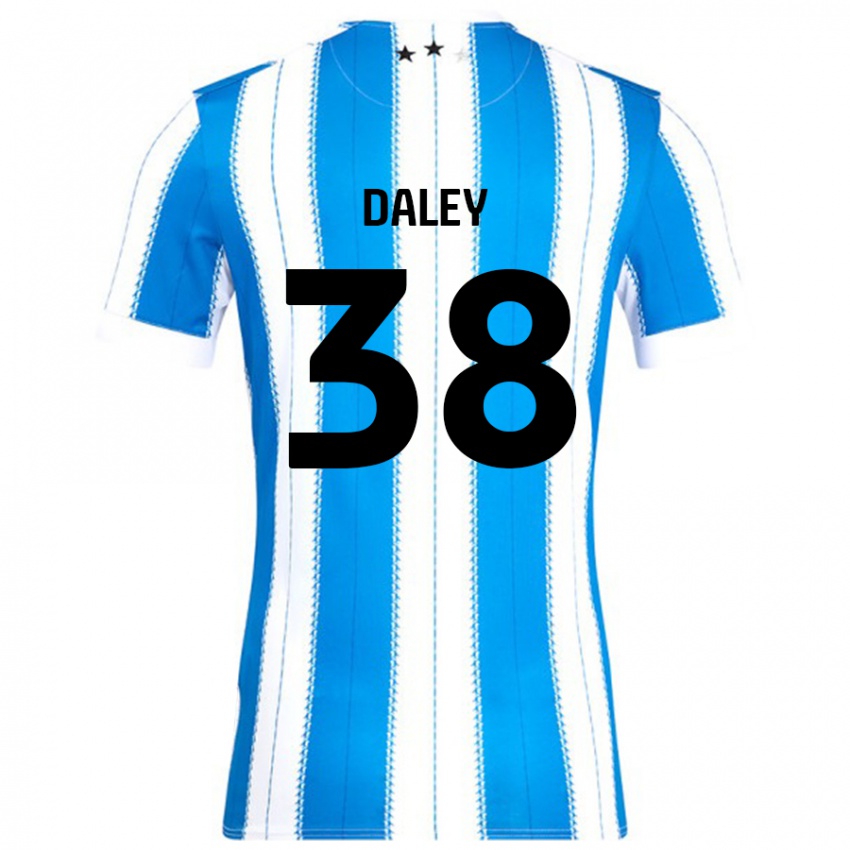 Niño Camiseta Luke Daley #38 Azul Blanco 1ª Equipación 2024/25 La Camisa México