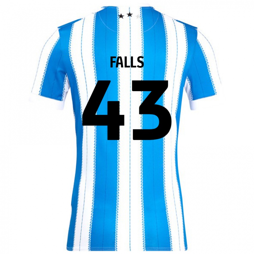 Niño Camiseta Conor Falls #43 Azul Blanco 1ª Equipación 2024/25 La Camisa México