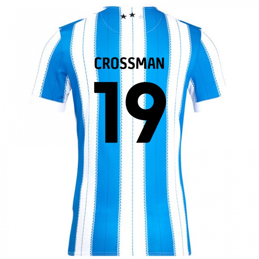 Niño Camiseta Paige Crossman #19 Azul Blanco 1ª Equipación 2024/25 La Camisa México