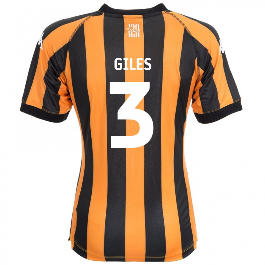 Niño Camiseta Ryan Giles #3 Negro Ámbar 1ª Equipación 2024/25 La Camisa México