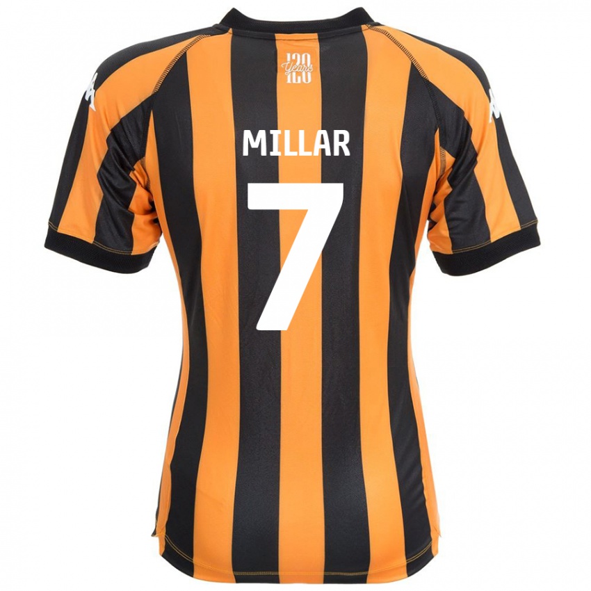 Niño Camiseta Liam Millar #7 Negro Ámbar 1ª Equipación 2024/25 La Camisa México