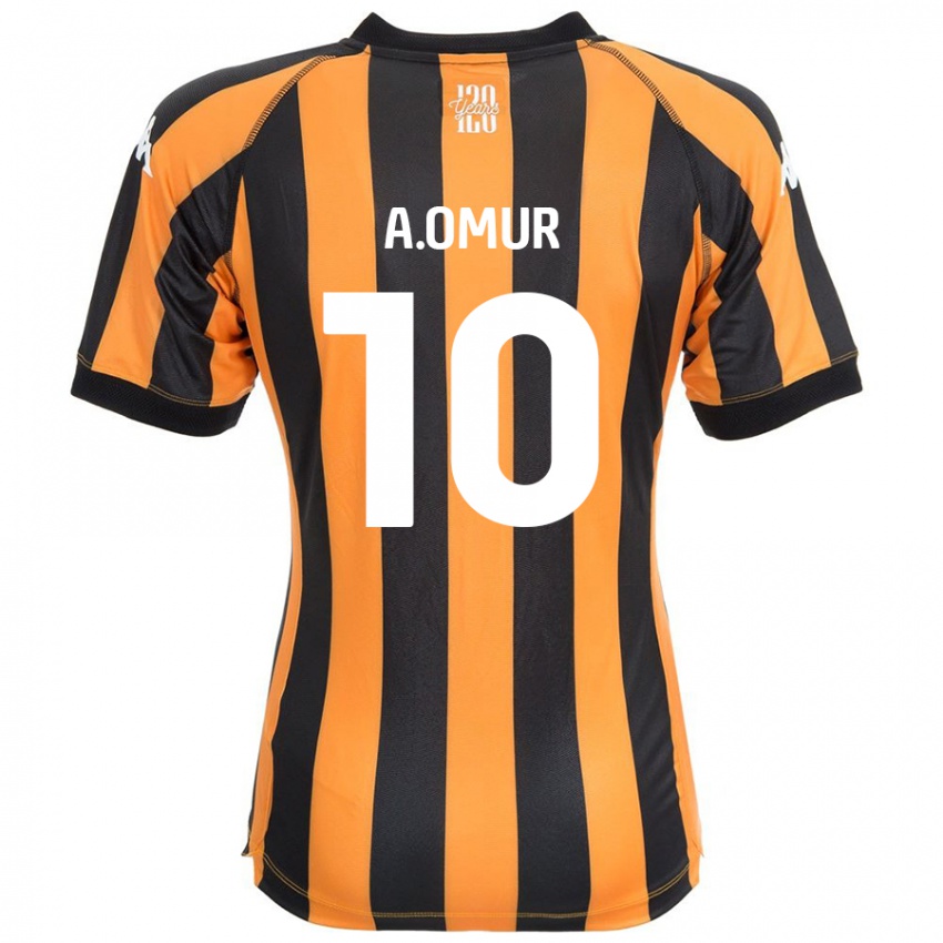 Niño Camiseta Abdülkadir Ömür #10 Negro Ámbar 1ª Equipación 2024/25 La Camisa México