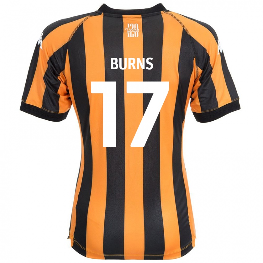 Niño Camiseta Finley Burns #17 Negro Ámbar 1ª Equipación 2024/25 La Camisa México