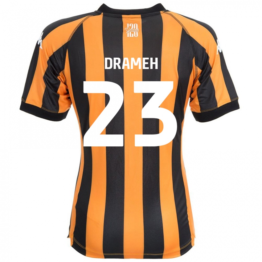 Niño Camiseta Cody Drameh #23 Negro Ámbar 1ª Equipación 2024/25 La Camisa México