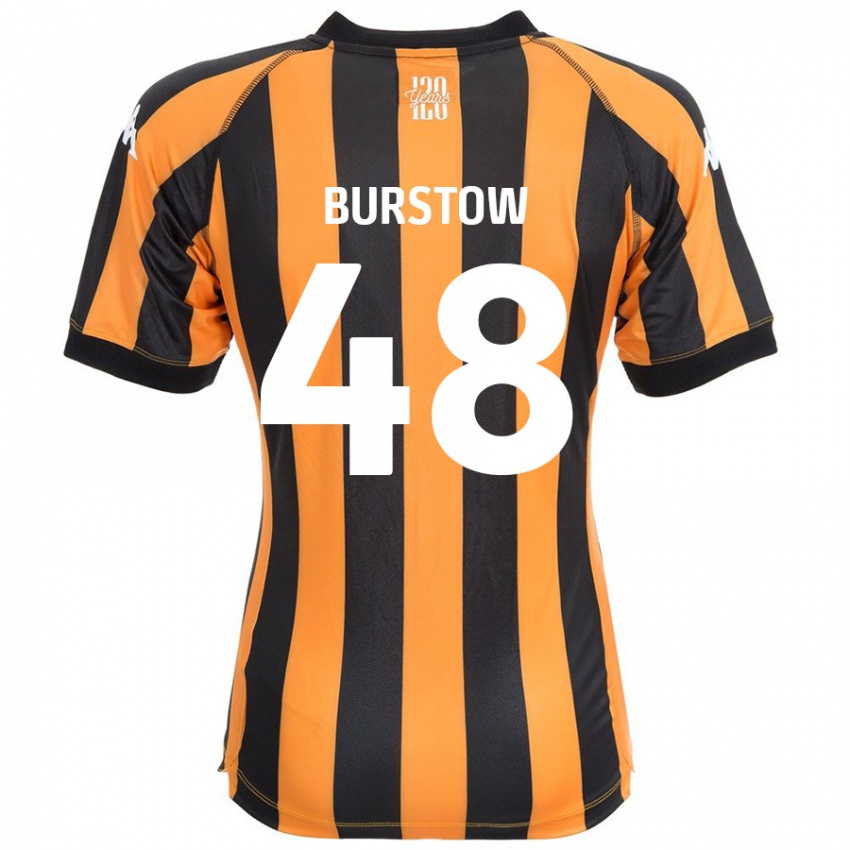 Niño Camiseta Mason Burstow #48 Negro Ámbar 1ª Equipación 2024/25 La Camisa México