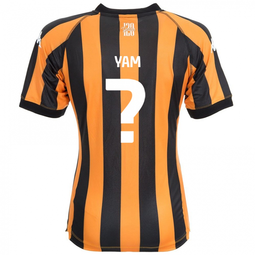 Niño Camiseta Callum Yam #0 Negro Ámbar 1ª Equipación 2024/25 La Camisa México