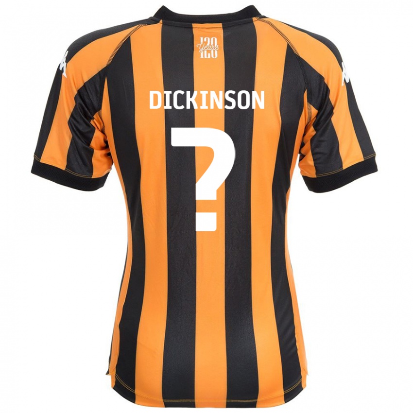 Niño Camiseta George Dickinson #0 Negro Ámbar 1ª Equipación 2024/25 La Camisa México