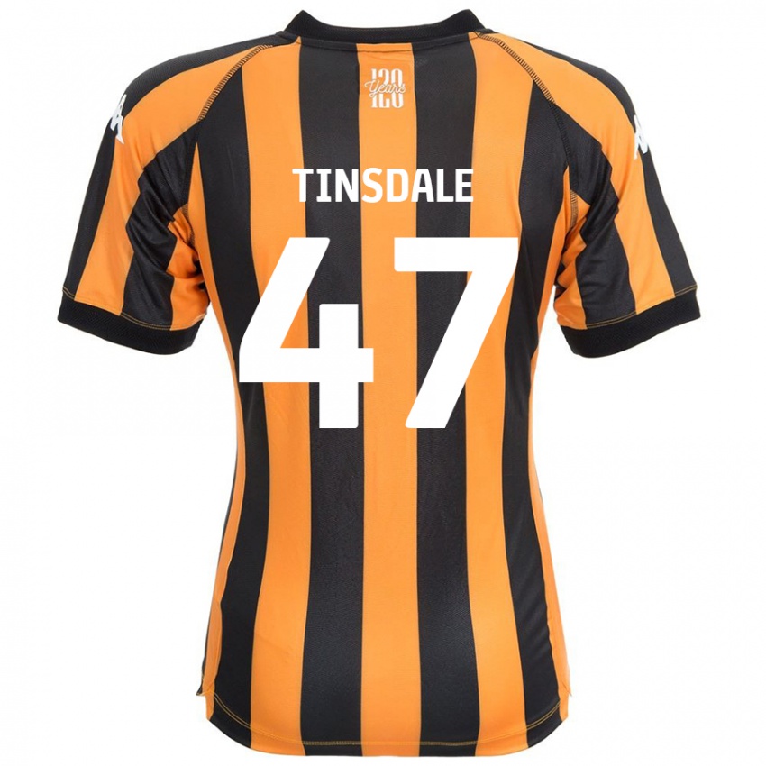 Niño Camiseta Nathan Tinsdale #47 Negro Ámbar 1ª Equipación 2024/25 La Camisa México