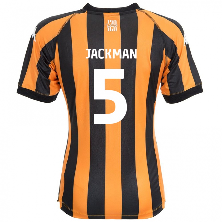 Niño Camiseta Ellice Jackman #5 Negro Ámbar 1ª Equipación 2024/25 La Camisa México