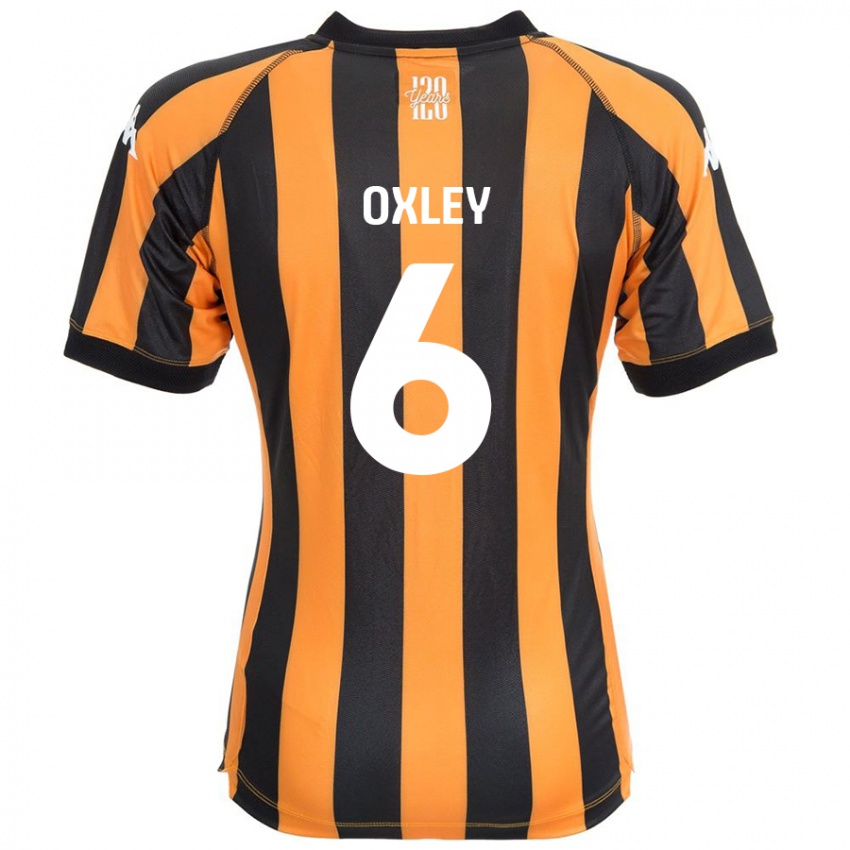 Niño Camiseta Tilly Oxley #6 Negro Ámbar 1ª Equipación 2024/25 La Camisa México