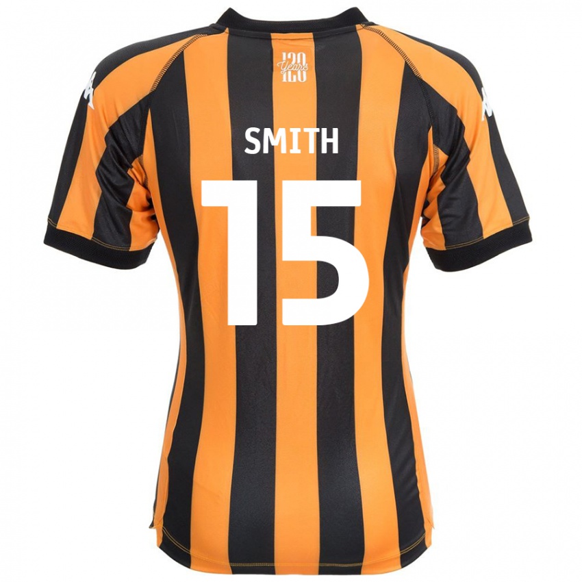 Niño Camiseta Suey Smith #15 Negro Ámbar 1ª Equipación 2024/25 La Camisa México