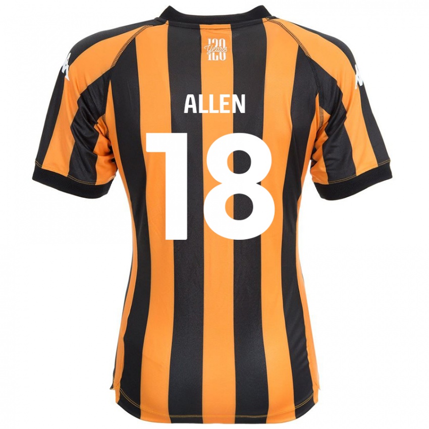 Niño Camiseta Aaliyah Allen #18 Negro Ámbar 1ª Equipación 2024/25 La Camisa México