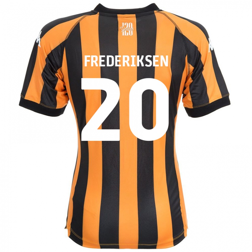 Niño Camiseta Abbey Frederiksen #20 Negro Ámbar 1ª Equipación 2024/25 La Camisa México