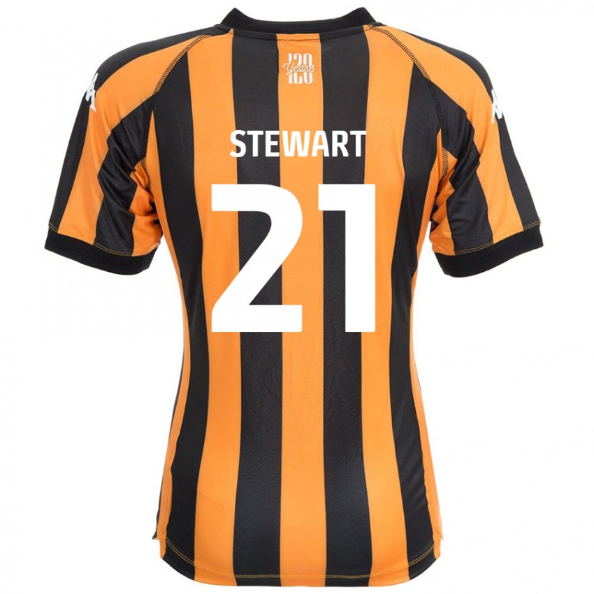 Niño Camiseta Alice Stewart #21 Negro Ámbar 1ª Equipación 2024/25 La Camisa México