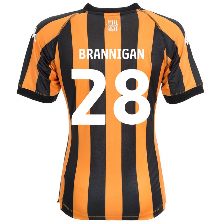 Niño Camiseta Aoife Brannigan #28 Negro Ámbar 1ª Equipación 2024/25 La Camisa México