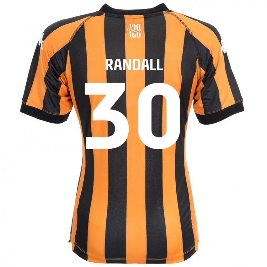 Niño Camiseta Jennifer Randall #30 Negro Ámbar 1ª Equipación 2024/25 La Camisa México