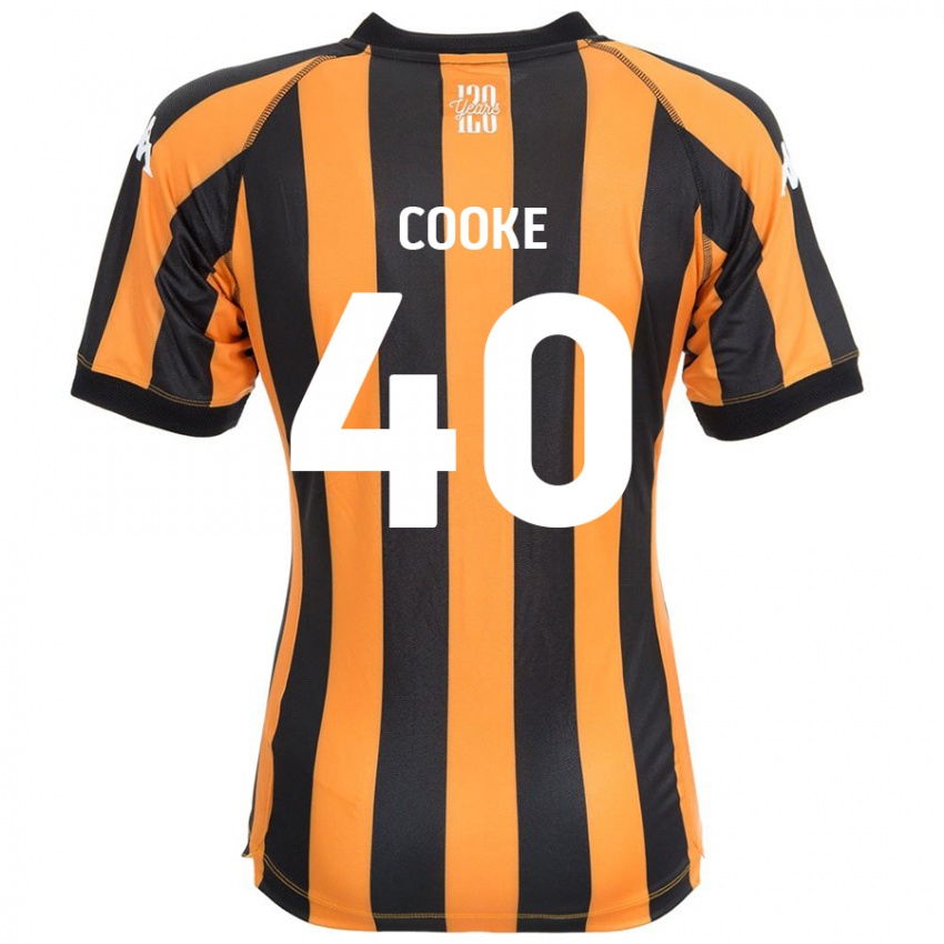 Niño Camiseta Megan Cooke #40 Negro Ámbar 1ª Equipación 2024/25 La Camisa México