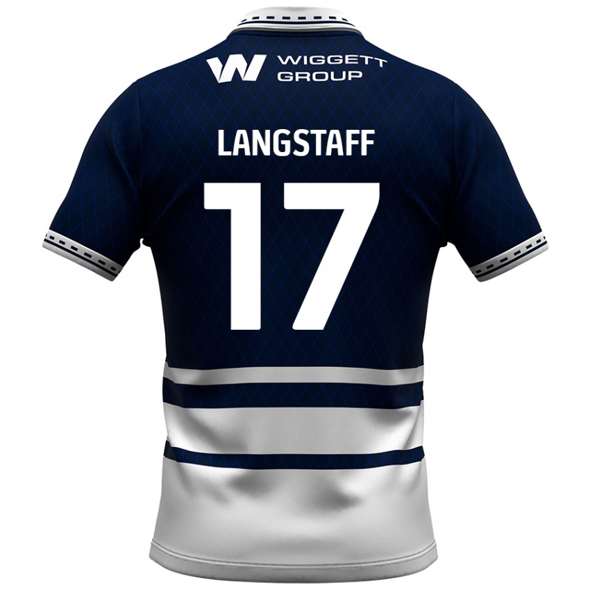 Niño Camiseta Macaulay Langstaff #17 Azul Marino Blanco 1ª Equipación 2024/25 La Camisa México