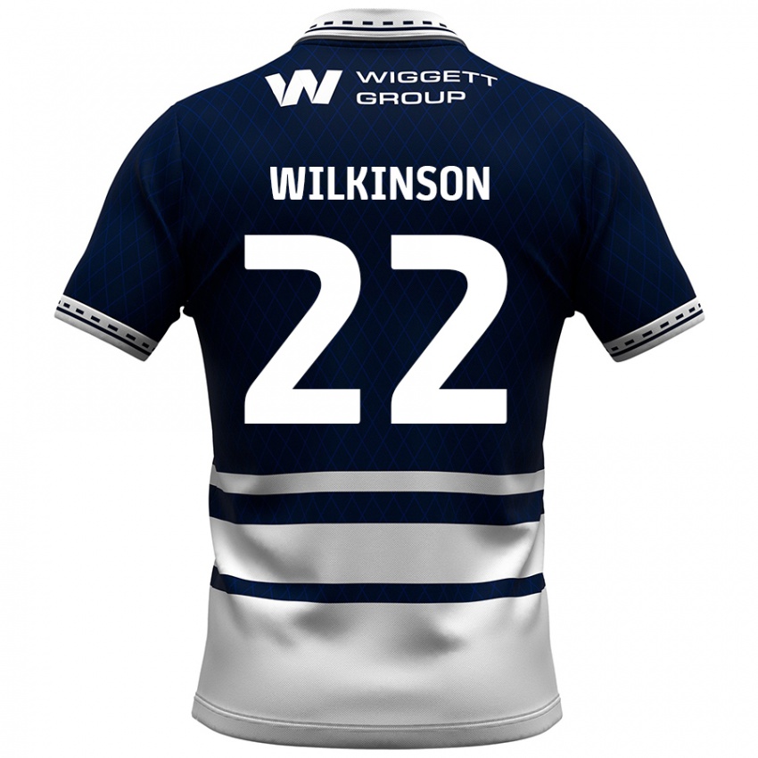 Niño Camiseta Chloe Wilkinson #22 Azul Marino Blanco 1ª Equipación 2024/25 La Camisa México