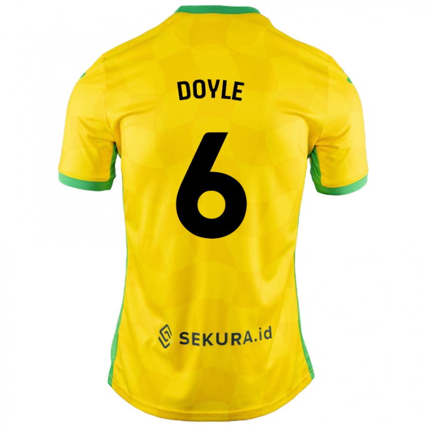 Niño Camiseta Callum Doyle #6 Amarillo Verde 1ª Equipación 2024/25 La Camisa México