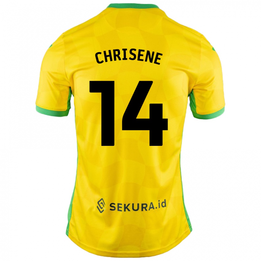 Niño Camiseta Ben Chrisene #14 Amarillo Verde 1ª Equipación 2024/25 La Camisa México