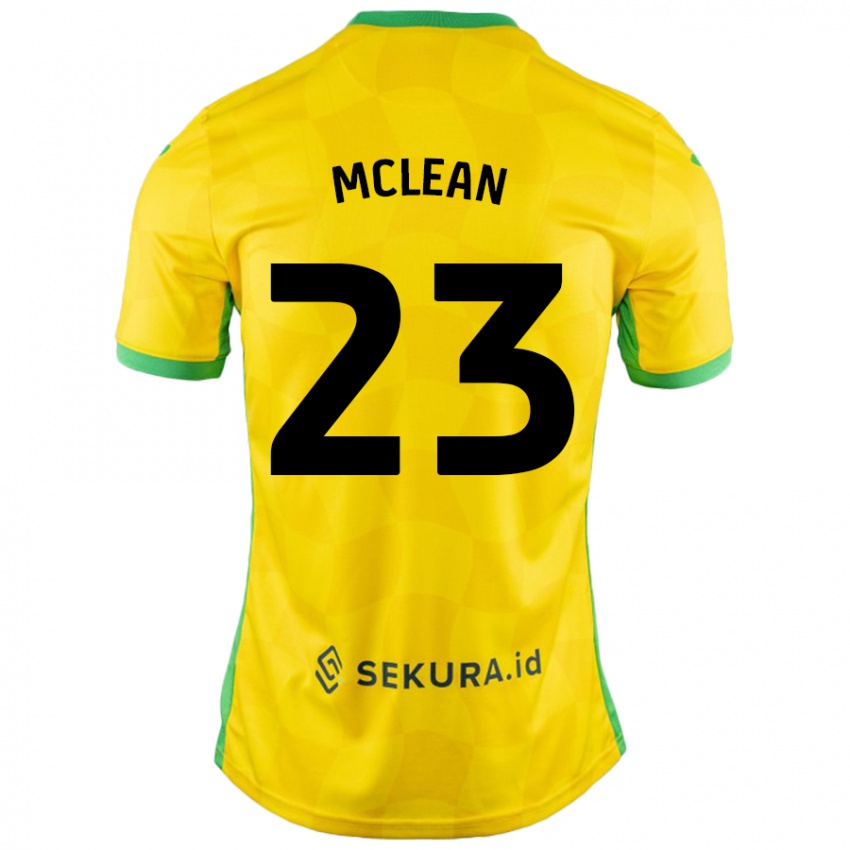 Niño Camiseta Kenny Mclean #23 Amarillo Verde 1ª Equipación 2024/25 La Camisa México