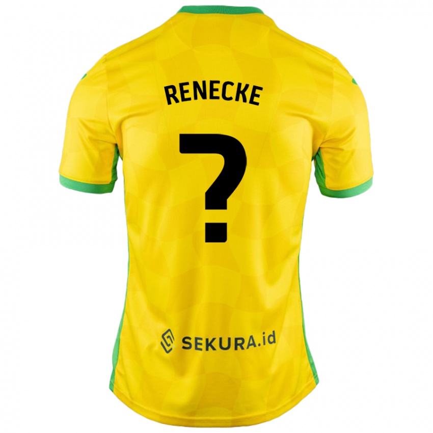 Niño Camiseta Waylon Renecke #0 Amarillo Verde 1ª Equipación 2024/25 La Camisa México