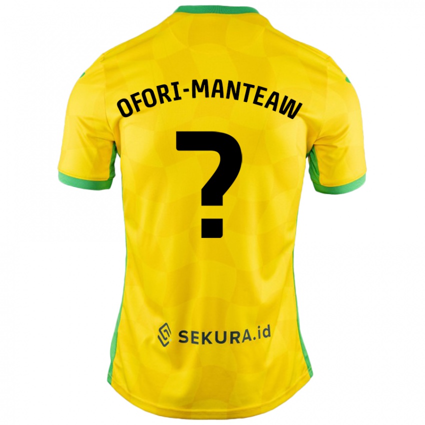 Niño Camiseta Lloyd Ofori-Manteaw #0 Amarillo Verde 1ª Equipación 2024/25 La Camisa México