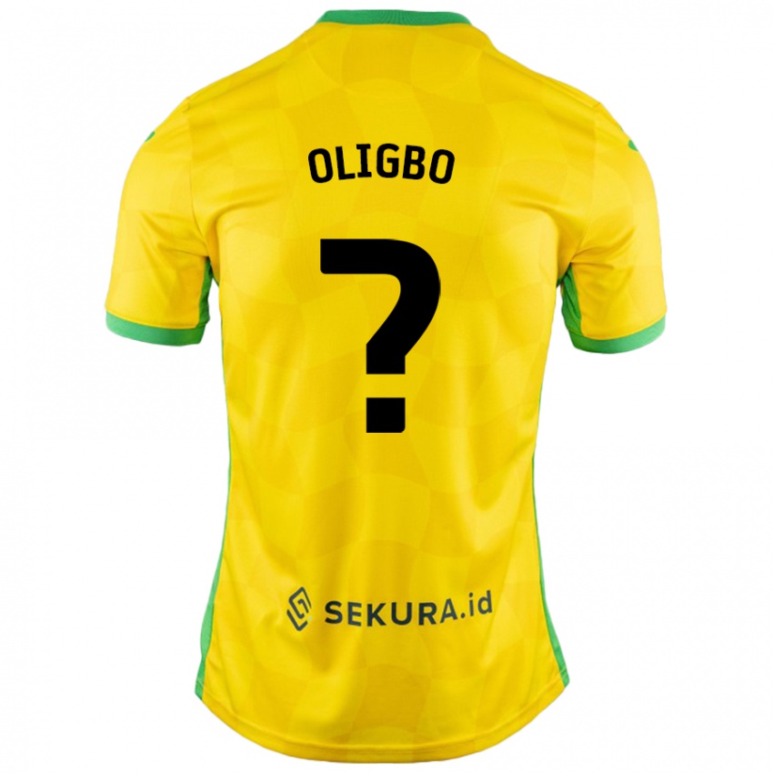 Niño Camiseta Finlay Oligbo #0 Amarillo Verde 1ª Equipación 2024/25 La Camisa México