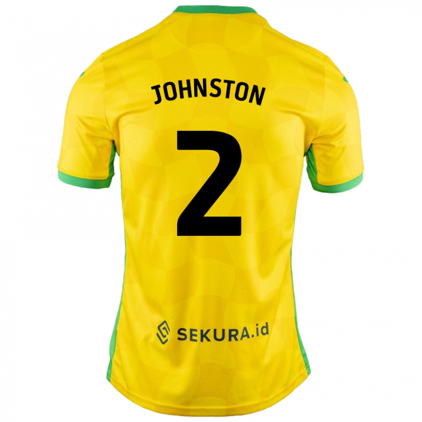 Niño Camiseta Chardonnay Johnston #2 Amarillo Verde 1ª Equipación 2024/25 La Camisa México