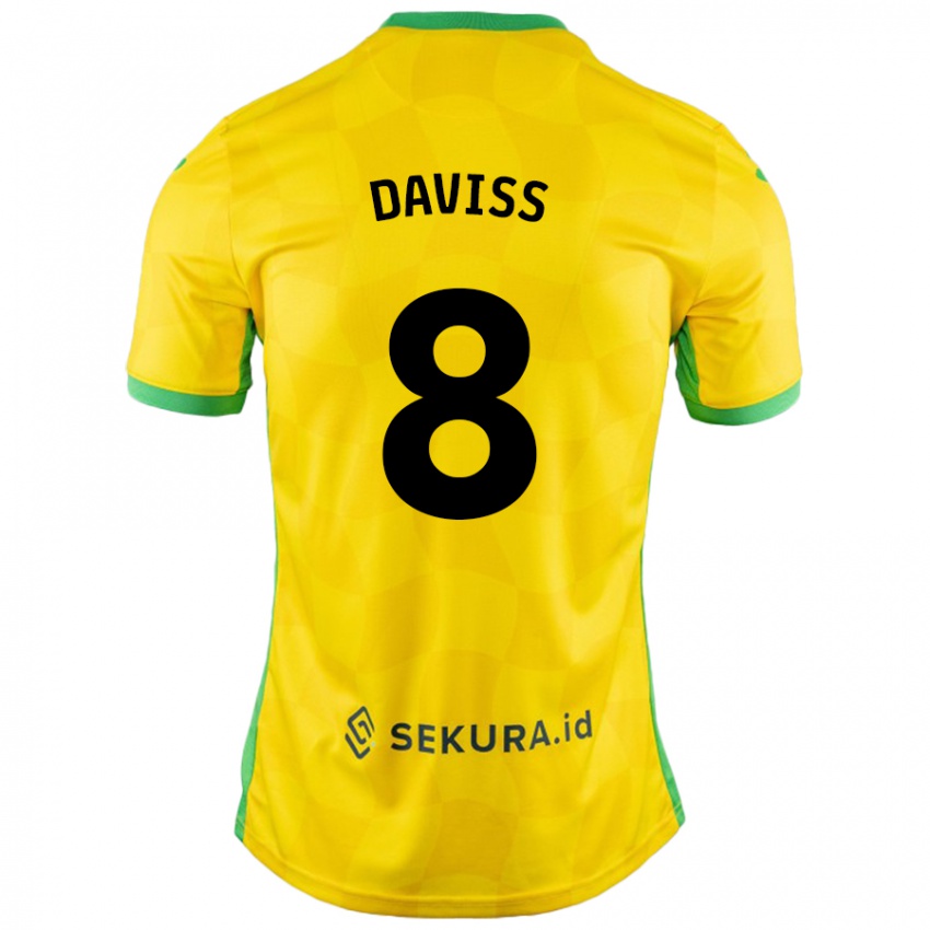 Niño Camiseta Millie Daviss #8 Amarillo Verde 1ª Equipación 2024/25 La Camisa México