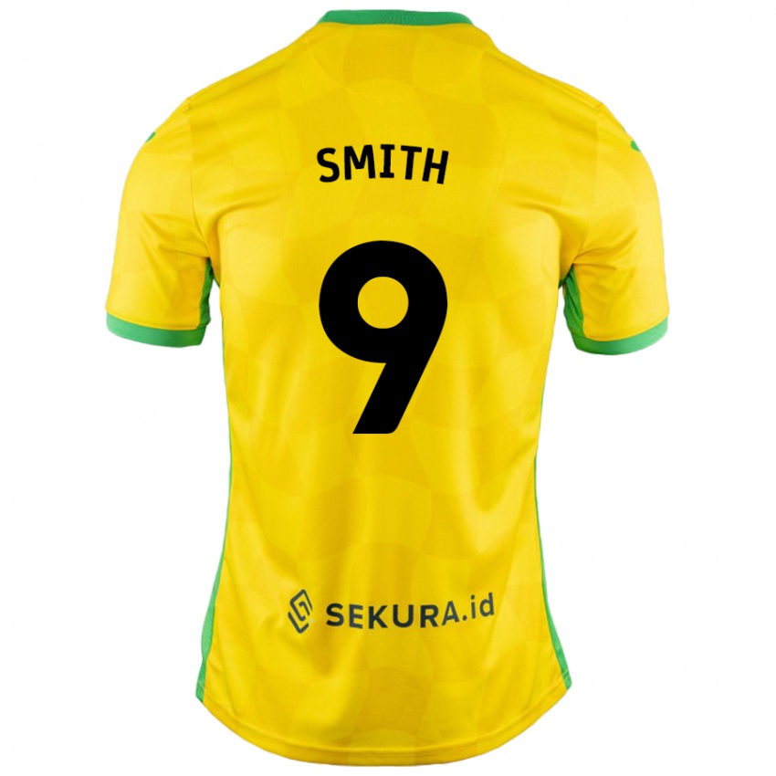 Niño Camiseta Ellie Smith #9 Amarillo Verde 1ª Equipación 2024/25 La Camisa México