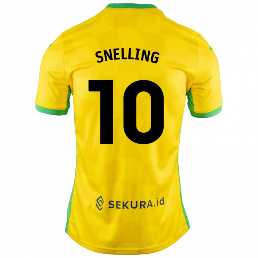 Niño Camiseta Natasha Snelling #10 Amarillo Verde 1ª Equipación 2024/25 La Camisa México