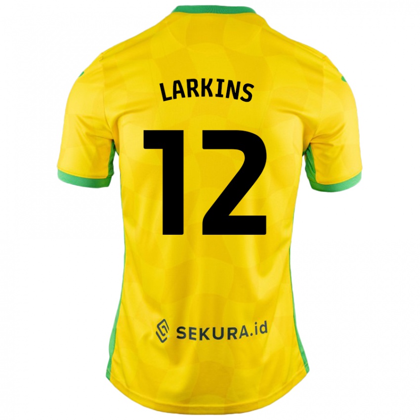 Niño Camiseta Anna Larkins #12 Amarillo Verde 1ª Equipación 2024/25 La Camisa México