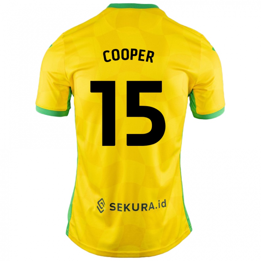 Niño Camiseta Naomi Cooper #15 Amarillo Verde 1ª Equipación 2024/25 La Camisa México