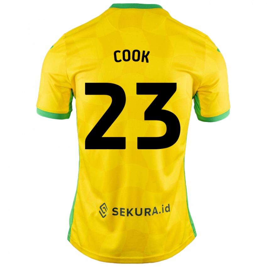 Niño Camiseta Olivia Cook #23 Amarillo Verde 1ª Equipación 2024/25 La Camisa México