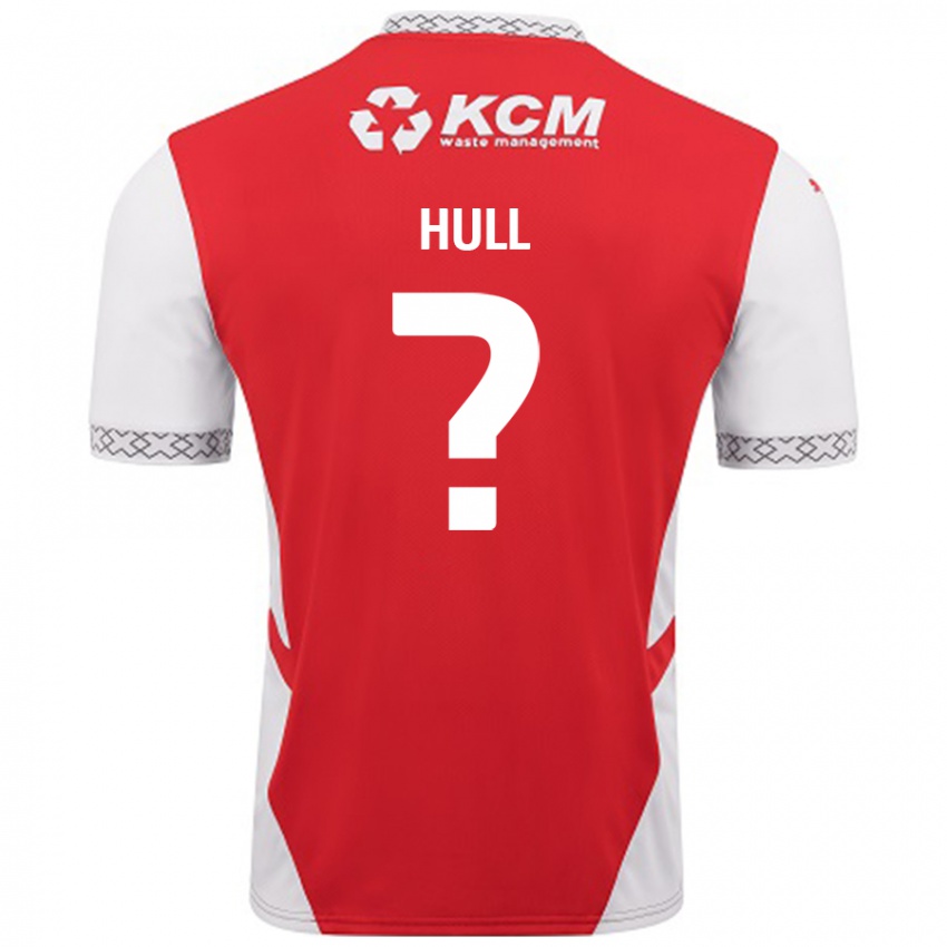 Niño Camiseta Jake Hull #0 Rojo Blanco 1ª Equipación 2024/25 La Camisa México