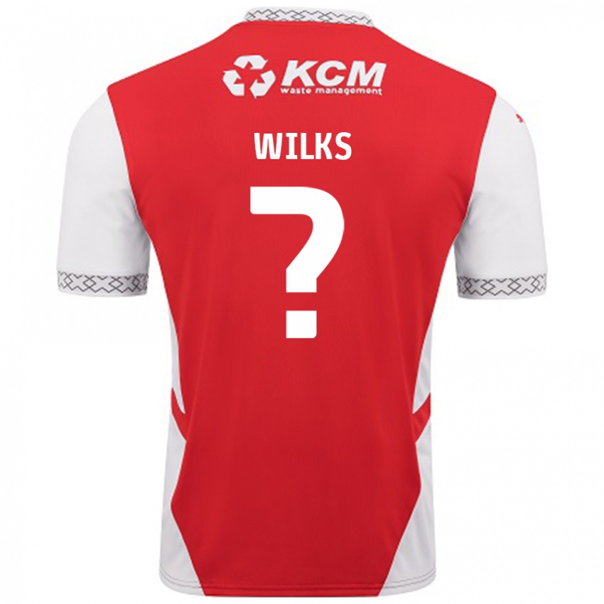 Niño Camiseta Mallik Wilks #0 Rojo Blanco 1ª Equipación 2024/25 La Camisa México