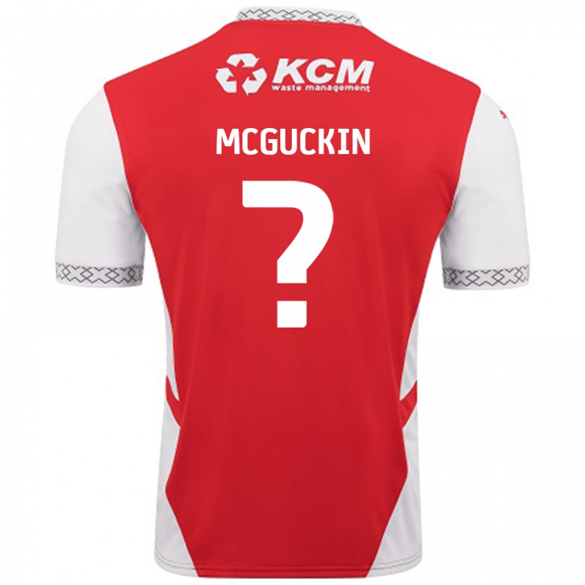 Niño Camiseta Ciaran Mcguckin #0 Rojo Blanco 1ª Equipación 2024/25 La Camisa México