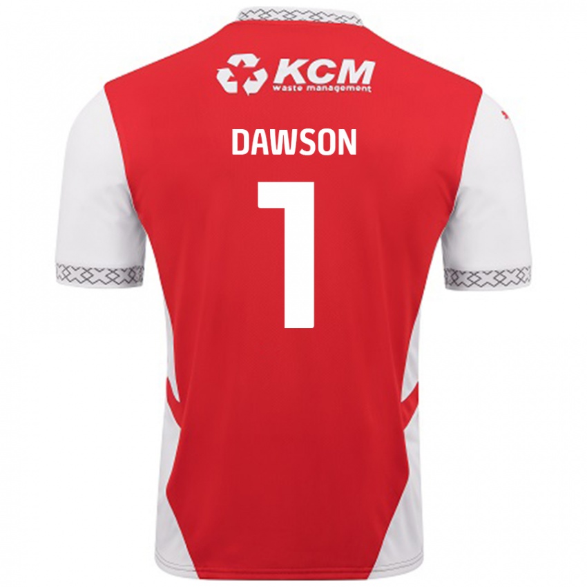 Niño Camiseta Cameron Dawson #1 Rojo Blanco 1ª Equipación 2024/25 La Camisa México